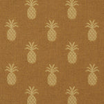 Pineapple 2003 Ecru Mustard (B) Furniture Upholstery Fabric