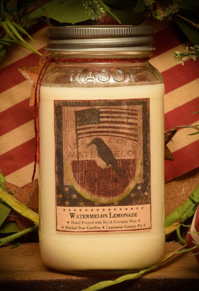 #HSC24WL "Watermelon Lemonade" 🍉 🍋 24 oz Jar Candle
