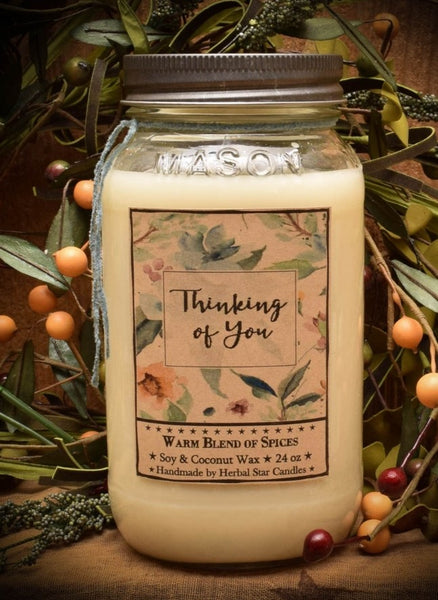 #HSC24TOY "Thinking of You" 24oz Jar Candle