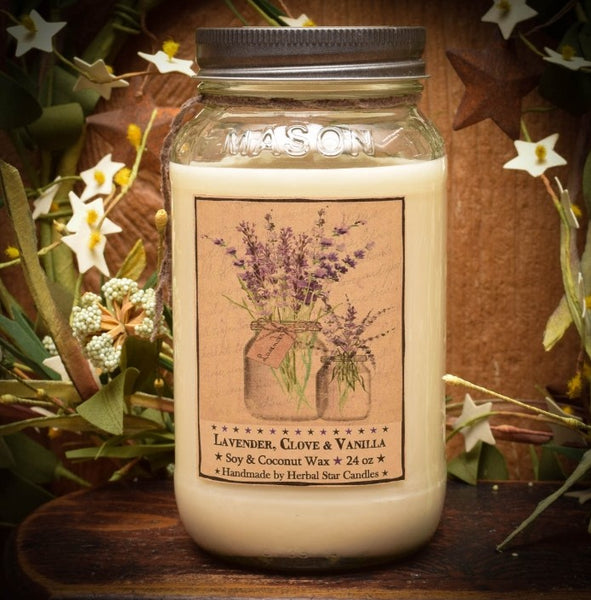 #HSCLCV24 "Lavender, Clove & Vanilla" 24oz Jar Candle