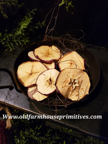 #GFBF1 Primitive Dried Apple Slices Bowl Fillers (Made In USA) 10-13
