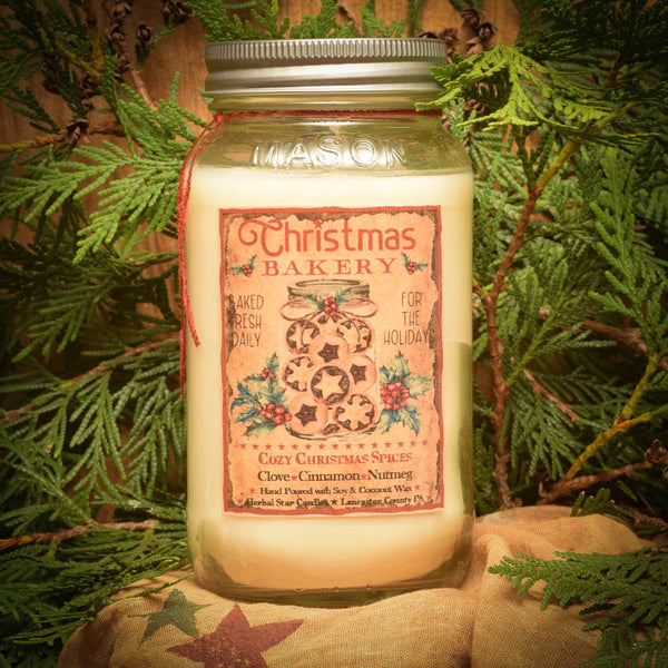 #HSCC1 Cozy Christmas Spices "NEW SCENT" 24 Ounce Soy Blend Candle (Made In USA)