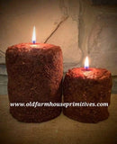 #TCS3 Primitive Colonial Sampler Hearth Candle (Made In USA)