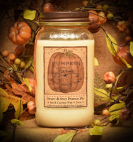 #HSPSP17 Primitive Soy Blend "Pumpkin Star Patch" 24 Ounce Jar (Made IN USA)