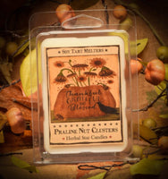 #HSPNC6 Primitive Soy Blend "Praline Nut Clusters" 16 Ounce Jar (Made In USA)