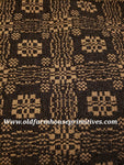 #PCT13 Primitive Black And Tan Gettysburg Woven Textiles #1 Seller