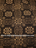 #PCT13 Primitive Black And Tan Gettysburg Woven Textiles #1 Seller
