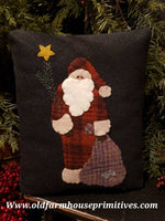 #HMWP17D Handmade Wool "St. Nick" Pillow (Made In USA)