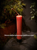 #PBBWTC5 Primitive Colonial Tavern Beeswax  6" Taper Candles  (Made In USA)
